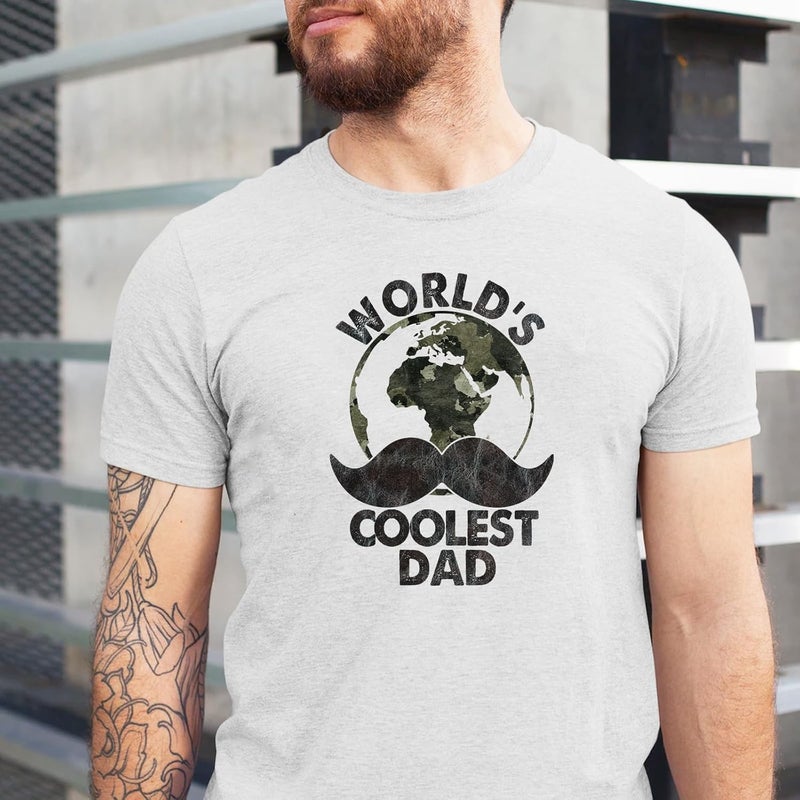 HTVSTD 16 Sheets Father's Day Iron on Transfers DTF Transfers Ready to Press Camo Papa Iron on Decals for T-Shirts Retro Camo Dad Heat Transfer Vinyl Iron on Decals for DIY Patches Decals - Image 5